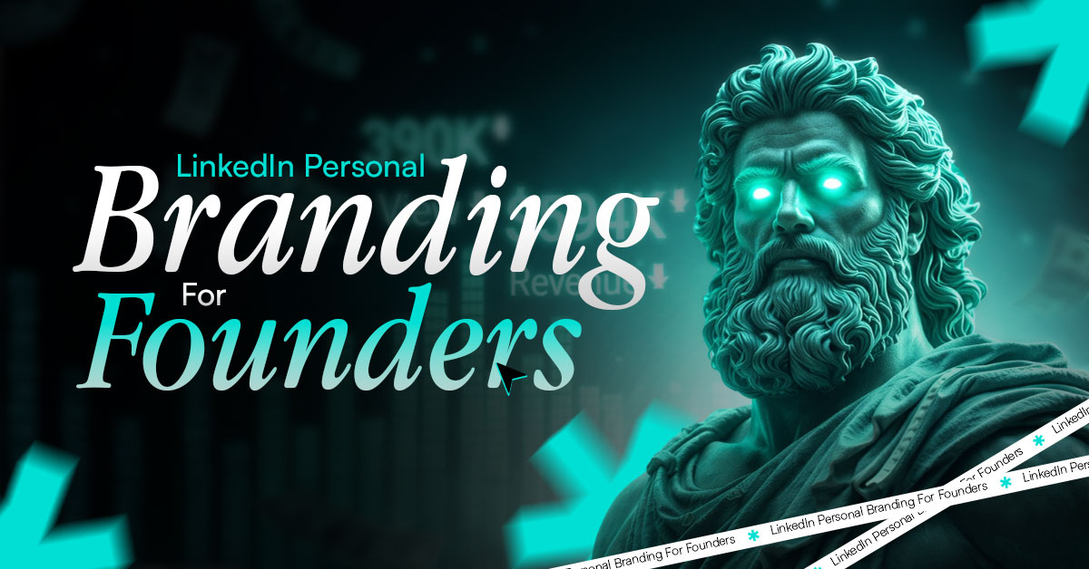 Founder building personal brand on LinkedIn through professional content, authority posts, and strategic networking.
